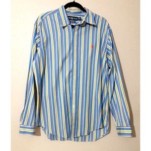 Polo Ralph Lauren Classic Button Down Size L Large Shirt Mens Striped Multicolor